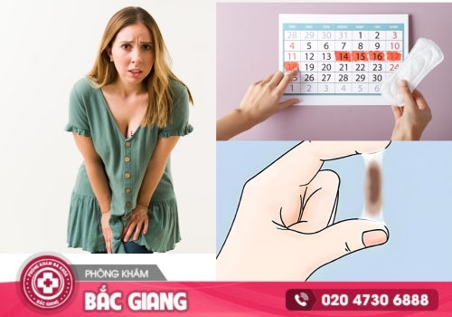chậm kinh ra dịch nâu