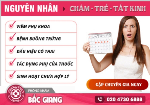 trễ kinh ra huyết trắng vón cục