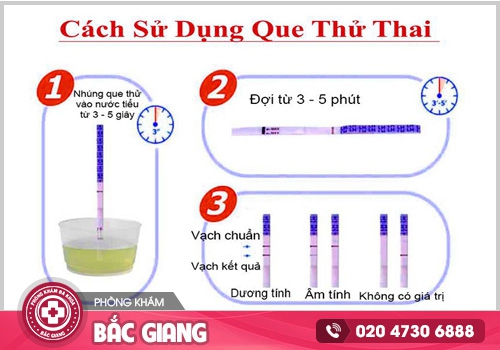 Hướng dẫn sử dụng que thử thai đúng cách