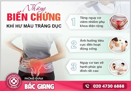 khí hư màu trắng đục