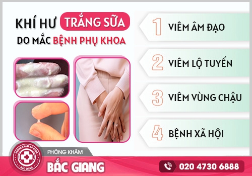 Âm đạo ra dịch màu trắng sữa