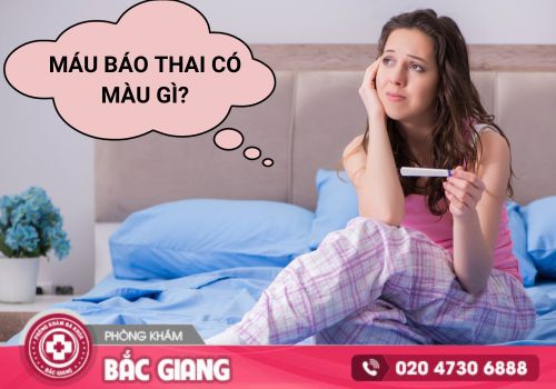 máu báo thai có màu gì