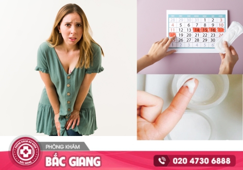 trễ kinh ra huyết trắng sữa